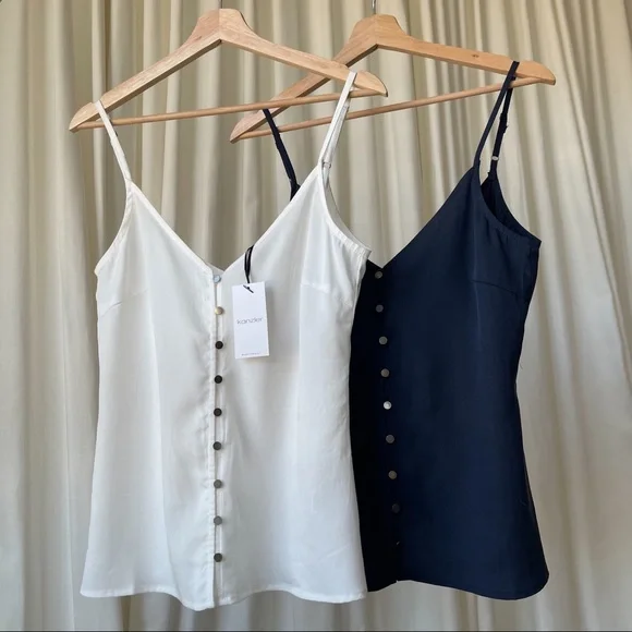 LAST M • CAMI TOP — In Navy - Picture 8 of 8